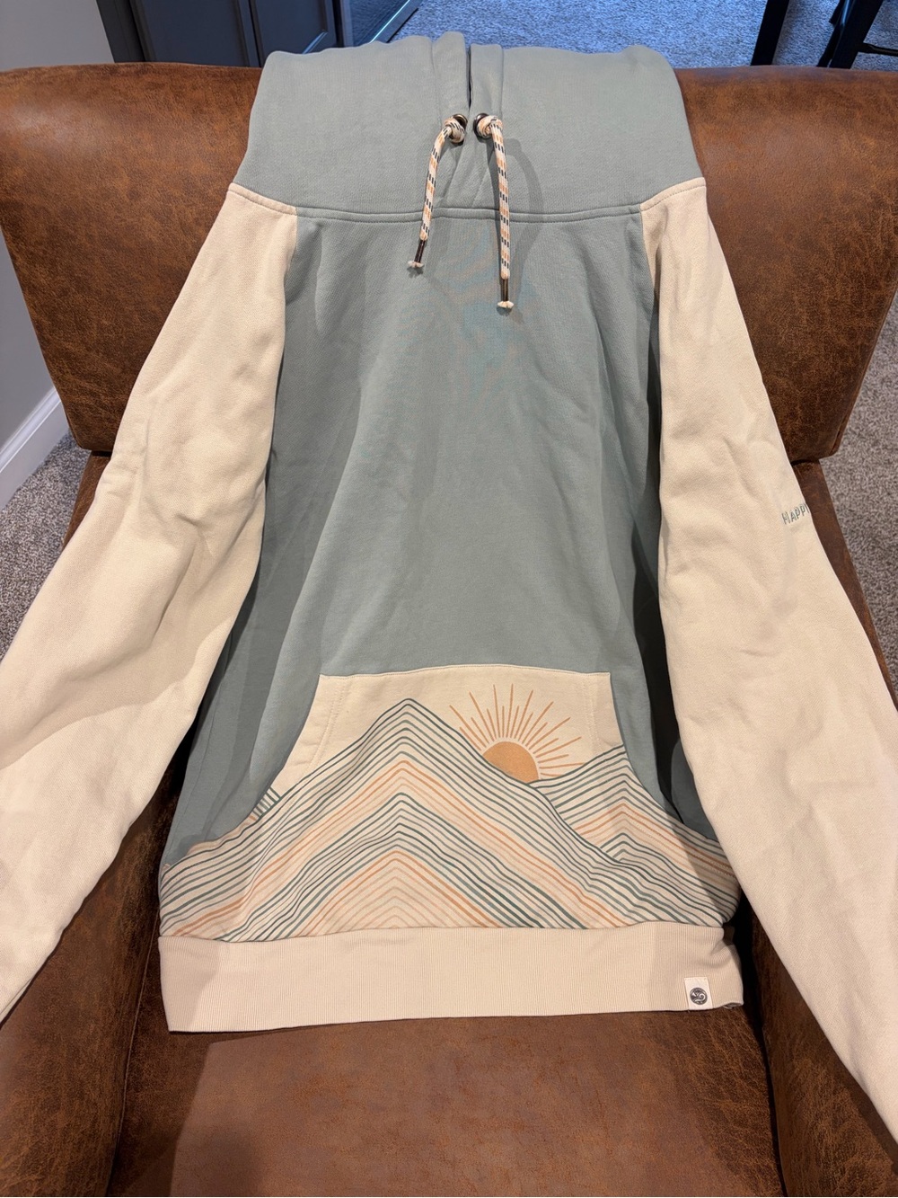 Happy Earth Hoodie size Large